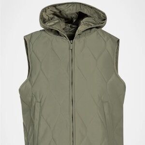 Kyodan Quilted Hooded Vest - Olive